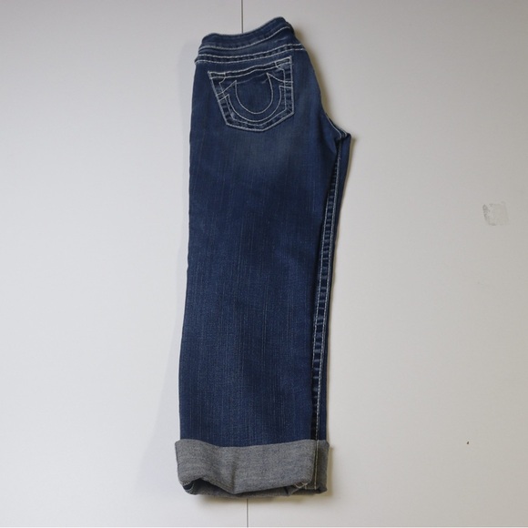 True Religion Johnny Big T Jeans Blue Straight Fit Womens Size 30 - Picture 4 of 6